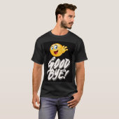 Happy Waving Emoji Goodbye - Fun Farewell T-Shirt (Devant entier)