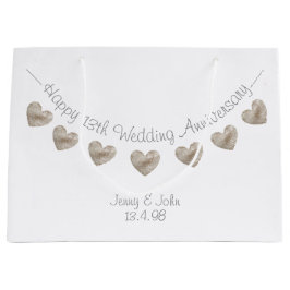 Happy Wedding 13th Jubileum lace hartslag Groot Cadeauzakje