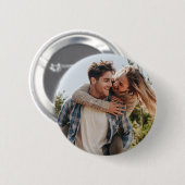 Happy Wedding Couple Photo Ronde Button 5,7 Cm (Voorkant /achterkant)