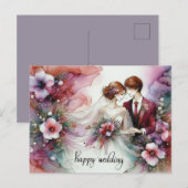 Happy Wedding Day Briefkaarten (Voorkant / Achterkant)