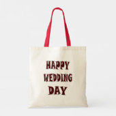HAPPY WEDDING DAY TOTE BAG (Achterkant)