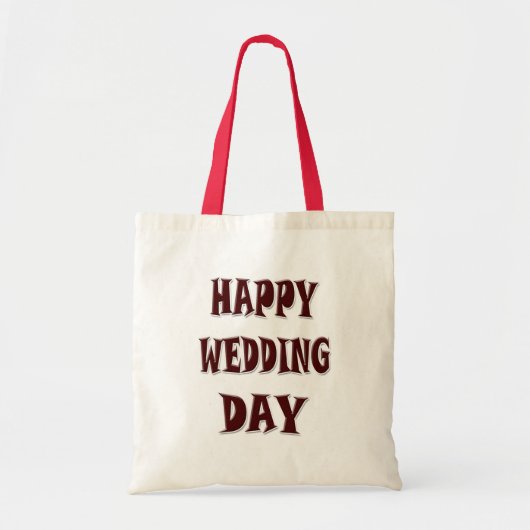 HAPPY WEDDING DAY TOTE BAG (Voorkant)