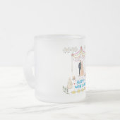 Happy Wedding Frosted Glass Coffee Mug (Devant gauche)