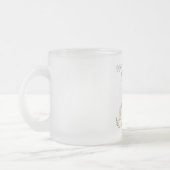 Happy Wedding Frosted Glass Coffee Mug (Gauche)