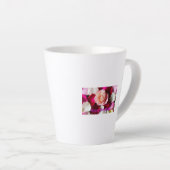 Happy Wedding – Romantic Rose Petals Celebration Latte Mok (Rechterhoek)