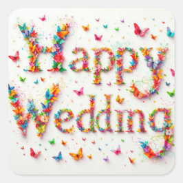 Happy Wedding Sticker