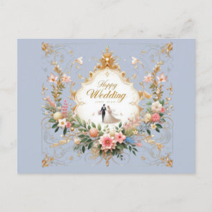 Happy Wedding Wenskaarten Briefkaart