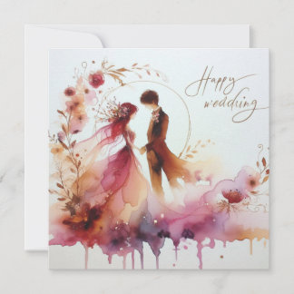 Happy Wedding Wenskaarten Kaart