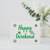 Happy Weekend Briefkaart (Staand voorkant)