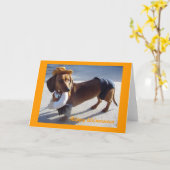 Happy Weinerween Kaart (Gele Bloem)