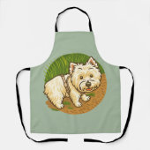 Happy Westie on Nature Trail Schort (Voorkant)