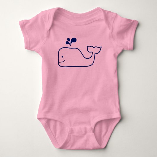 HAPPY WHALE BABY BODYSUIT TUTU (Voorkant)