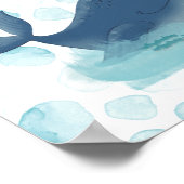 Happy Whale Diaper Poster Baby shower Raffle (Coin)