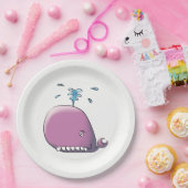 Happy Whale Papieren Bordje (Feest)
