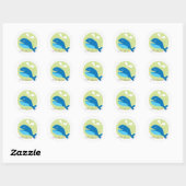 Happy Whale Stickers (Vel)