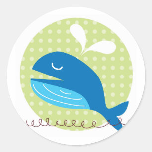 Happy Whale Stickers