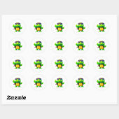 Happy Whimsical Turtle Terug naar school Ronde Sticker (Vel)