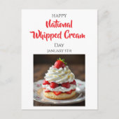 Happy Whipped Cream Day | January 5th Briefkaart (Voorkant)