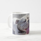 Happy White Bulldog Koffiemok (Voorkant links)
