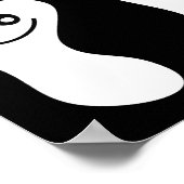 Happy White Feet Poster (Hoek)