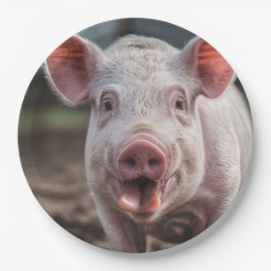 Happy White Pig Tongue Poke, Papieren Bordje