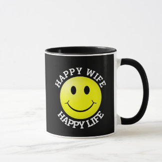 HAPPY WIFE HAPPY LIFE COFFEE MUG MOK