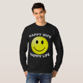 HAPPY WIFE HAPPY Life T-Shirts (Voorkant volledig)