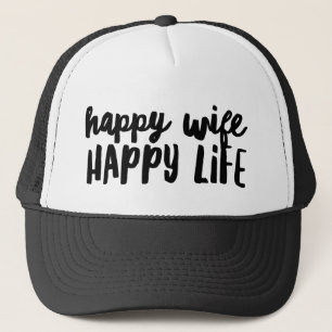 Happy Wife Happy Life Trucker Hat Pet