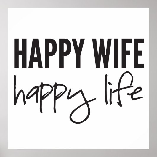 Happy Wife Poster (Voorkant)