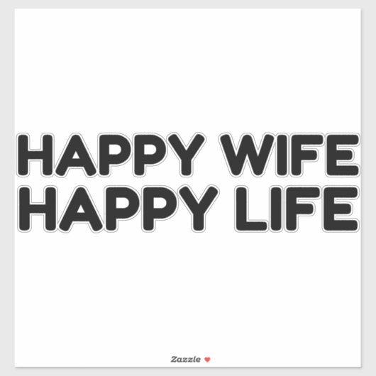 Happy Wife Sticker (Vel)