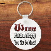 Happy Wine Sleutelhanger (Voorkant)