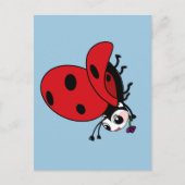 Happy Wings Ladybug Briefkaart (Voorkant)
