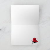 Happy Wings Ladybug  Kaart (Binnen)