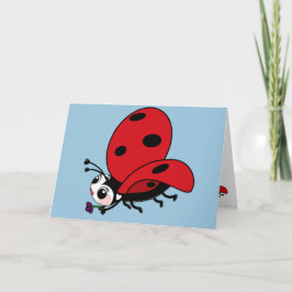 Happy Wings Ladybug  Kaart