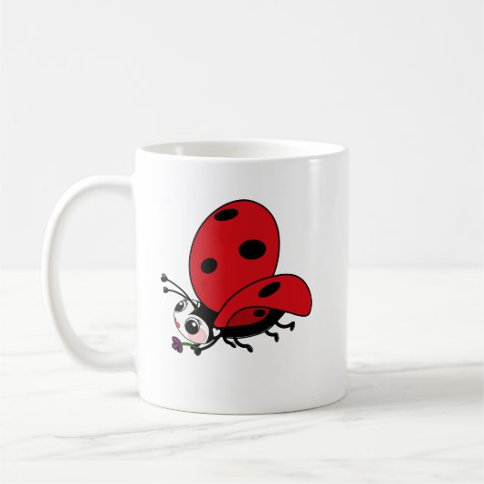 Happy Wings Ladybug Koffiemok (Links)