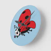 Happy Wings Ladybug Ronde Klok (Hoek)