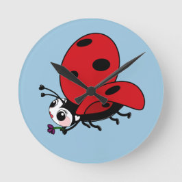 Happy Wings Ladybug Ronde Klok