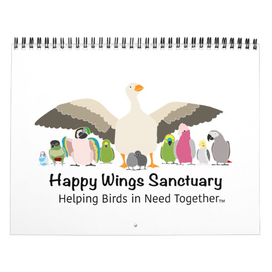 Happy Wings Sanctuary Calendar Fundraiser Kalender (Hoes)