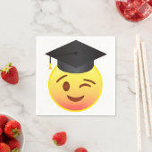 Happy Winking Emoji Gezicht Afstuderen Party Serve Servetten (Insitu)