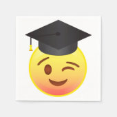Happy Winking Emoji Gezicht Afstuderen Party Serve Servetten (Voorkant)