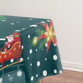 Happy Winter Holiday Snowy Fairy Tale with Santa Tafelkleed (Voorbeeld)