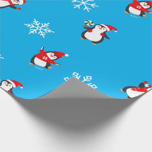 Happy Winter Holiday Wrapping Paper Cadeaupapier (Hoek)