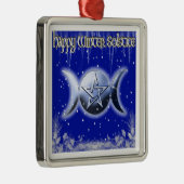 Happy Winter Solstice 2 Tree Ornament Squent (Rechts)