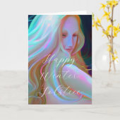 Happy Winter Solstice Kaart (Gele Bloem)