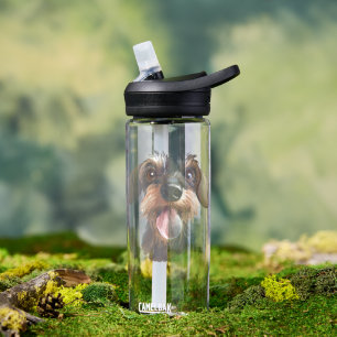 Happy Wireharing Dachshund Water Flacel Waterfles