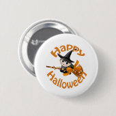 Happy Witch Ronde Button 5,7 Cm (Voorkant /achterkant)