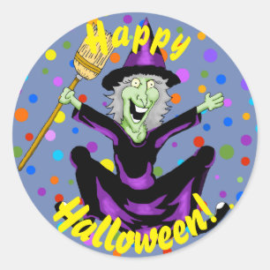 Happy Witch Stickers Halloween