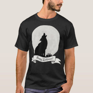 Happy Wolfenoot Wolf en Full Moon T-Shirt