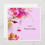 Happy Womans Day Feestdagenkaart (Voorkant / Achterkant)