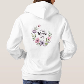 happy women's day 2026 hoodies celebration